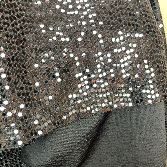 Nine West Black Sequin Blouse with Mandarin Collar - Picture 8 of 8